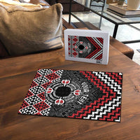 Personalised Aotearoa Niho Taniwha Motif Puzzle Red Style LT9 - Polynesian Pride