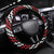 Aotearoa Niho Taniwha Motif Steering Wheel Cover Red Style