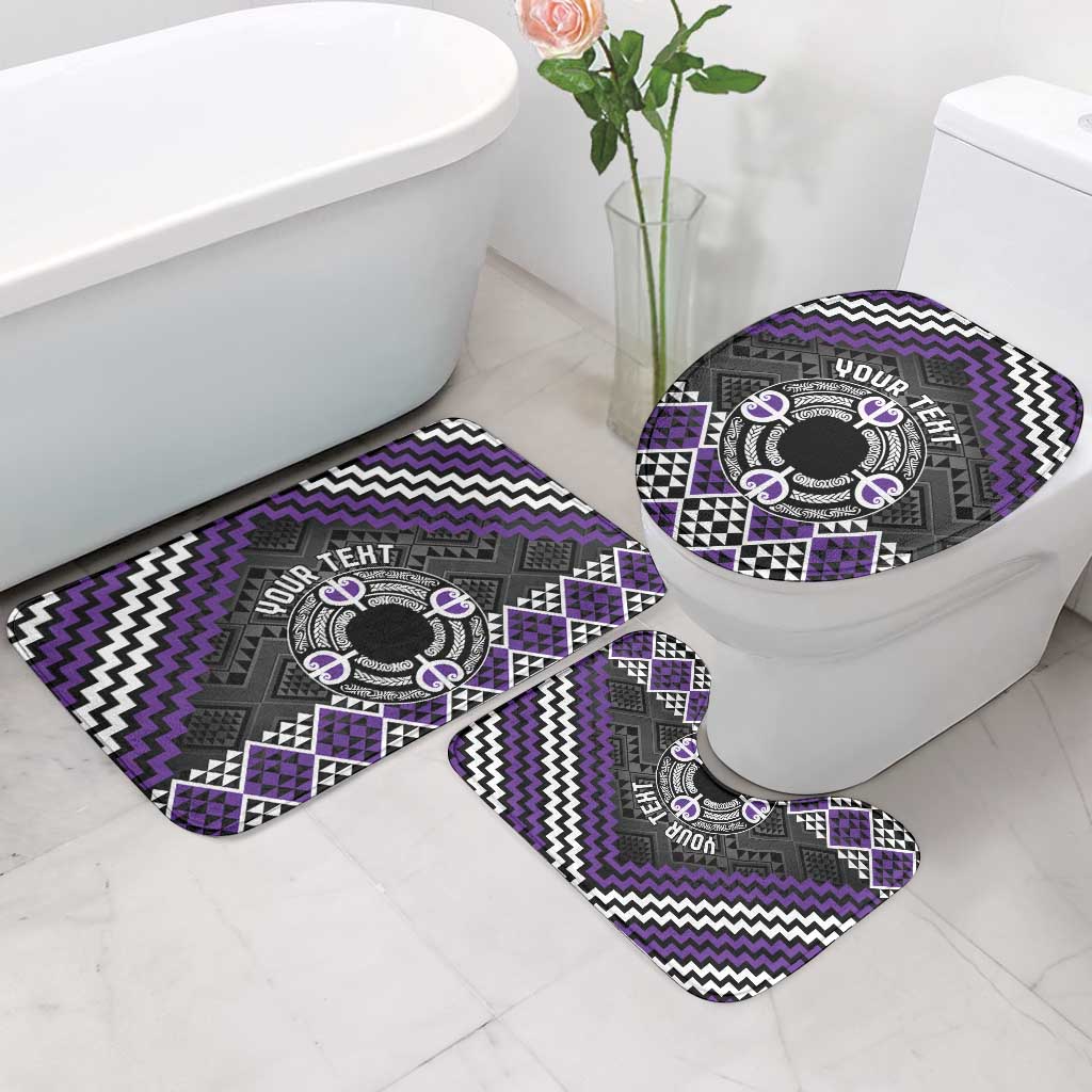 Personalised Aotearoa Niho Taniwha Motif Bathroom Set Violet Style LT9 - Polynesian Pride