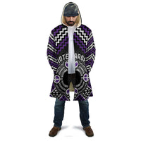 Personalised Aotearoa Niho Taniwha Motif Cloak Violet Style LT9 - Polynesian Pride