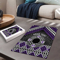 Personalised Aotearoa Niho Taniwha Motif Puzzle Violet Style LT9 - Polynesian Pride