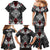 Black Aotearoa Tanilo Motif Family Matching Mermaid Dress and Hawaiian Shirt Vintage Maori New Zealand Tribal Art Pattern