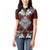 Red Aotearoa Tanilo Motif Women Polo Shirt Vintage Maori New Zealand Tribal Art Pattern