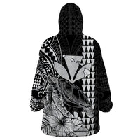 Hawaii Sea Turtle Blanket Polynesia Kakau with Kanaka Maoli Black LT9 - Polynesian Pride
