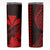 Kakau Polynesian Tribal Hawaiian Turtle Skinny Tumbler with Kanaka Maoli Red