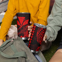 Kakau Polynesian Tribal Hawaiian Turtle Tumbler Cup with Kanaka Maoli Red LT9 - Polynesian Pride