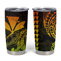 Kakau Polynesian Tribal Hawaiian Turtle Tumbler Cup with Kanaka Maoli Reggae LT9 Reggae - Polynesian Pride