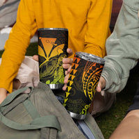 Kakau Polynesian Tribal Hawaiian Turtle Tumbler Cup with Kanaka Maoli Reggae LT9 - Polynesian Pride