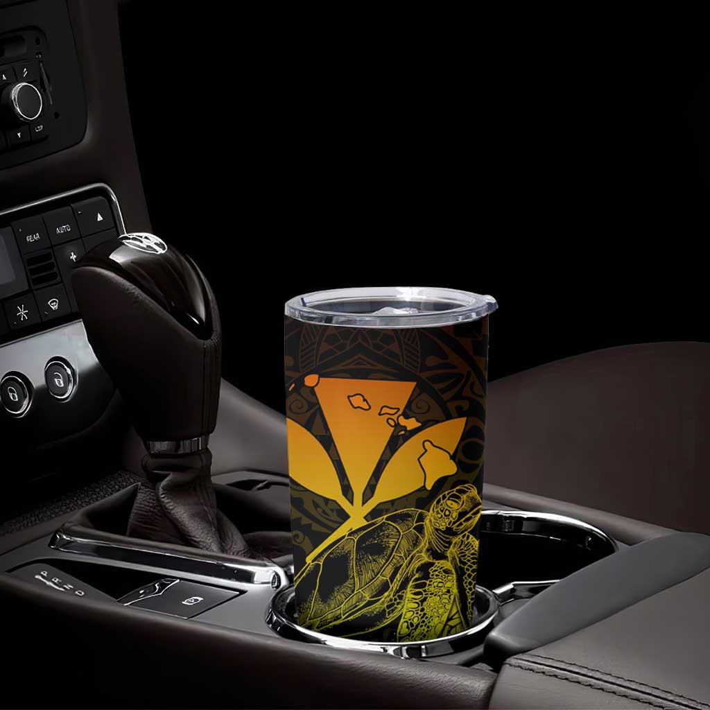 Kakau Polynesian Tribal Hawaiian Turtle Tumbler Cup with Kanaka Maoli Reggae LT9 - Polynesian Pride