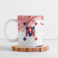 Kingdom of Uvea 1842-1860 Personalized Ceramic Mug Wallis and Futuna Polynesian Tribal Pattern LT9 White - Polynesian Pride