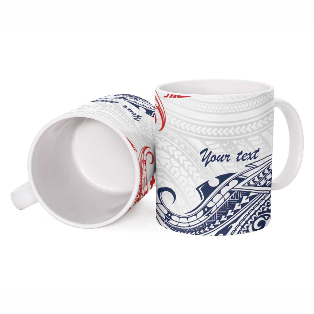 Kingdom of Uvea 1842-1860 Personalized Ceramic Mug Wallis and Futuna Polynesian Tribal Pattern LT9 - Polynesian Pride