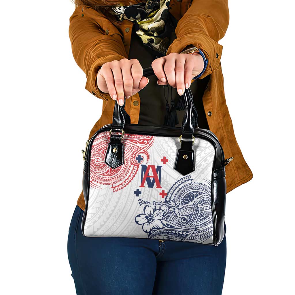 Kingdom of Uvea 1842-1860 Personalized Shoulder Handbag Wallis and Futuna Polynesian Tribal Pattern LT9 One Size White - Polynesian Pride