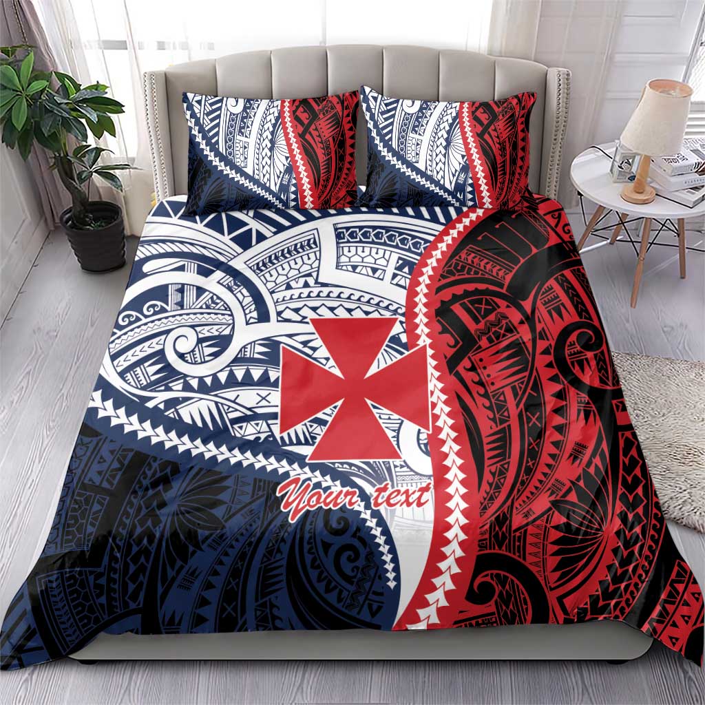 Kingdom of Uvea 1860-1886 Personalized Bedding Set Wallis and Futuna Polynesian Tribal Pattern LT9 - Polynesian Pride