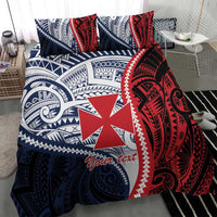 Kingdom of Uvea 1860-1886 Personalized Bedding Set Wallis and Futuna Polynesian Tribal Pattern LT9 - Polynesian Pride