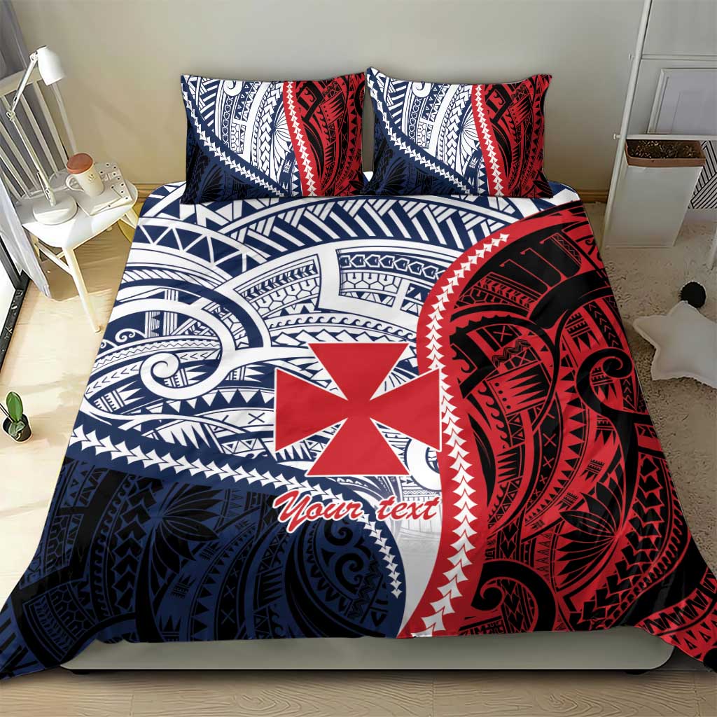 Kingdom of Uvea 1860-1886 Personalized Bedding Set Wallis and Futuna Polynesian Tribal Pattern LT9 - Polynesian Pride