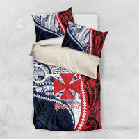 Kingdom of Uvea 1860-1886 Personalized Bedding Set Wallis and Futuna Polynesian Tribal Pattern LT9 US Twin 172cm x 218cm Red - Polynesian Pride