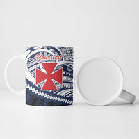 Kingdom of Uvea 1860-1886 Personalized Ceramic Mug Wallis and Futuna Polynesian Tribal Pattern LT9 - Polynesian Pride