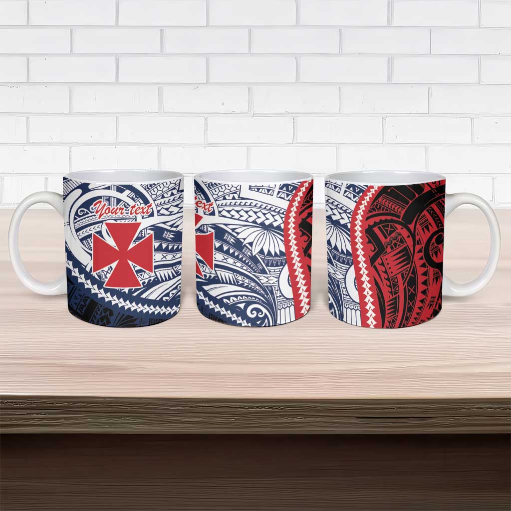 Kingdom of Uvea 1860-1886 Personalized Ceramic Mug Wallis and Futuna Polynesian Tribal Pattern LT9 - Polynesian Pride