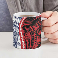 Kingdom of Uvea 1860-1886 Personalized Ceramic Mug Wallis and Futuna Polynesian Tribal Pattern LT9 - Polynesian Pride