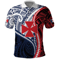 Kingdom of Uvea 1860-1886 Personalized Polo Shirt Wallis and Futuna Polynesian Tribal Pattern LT9 Red - Polynesian Pride