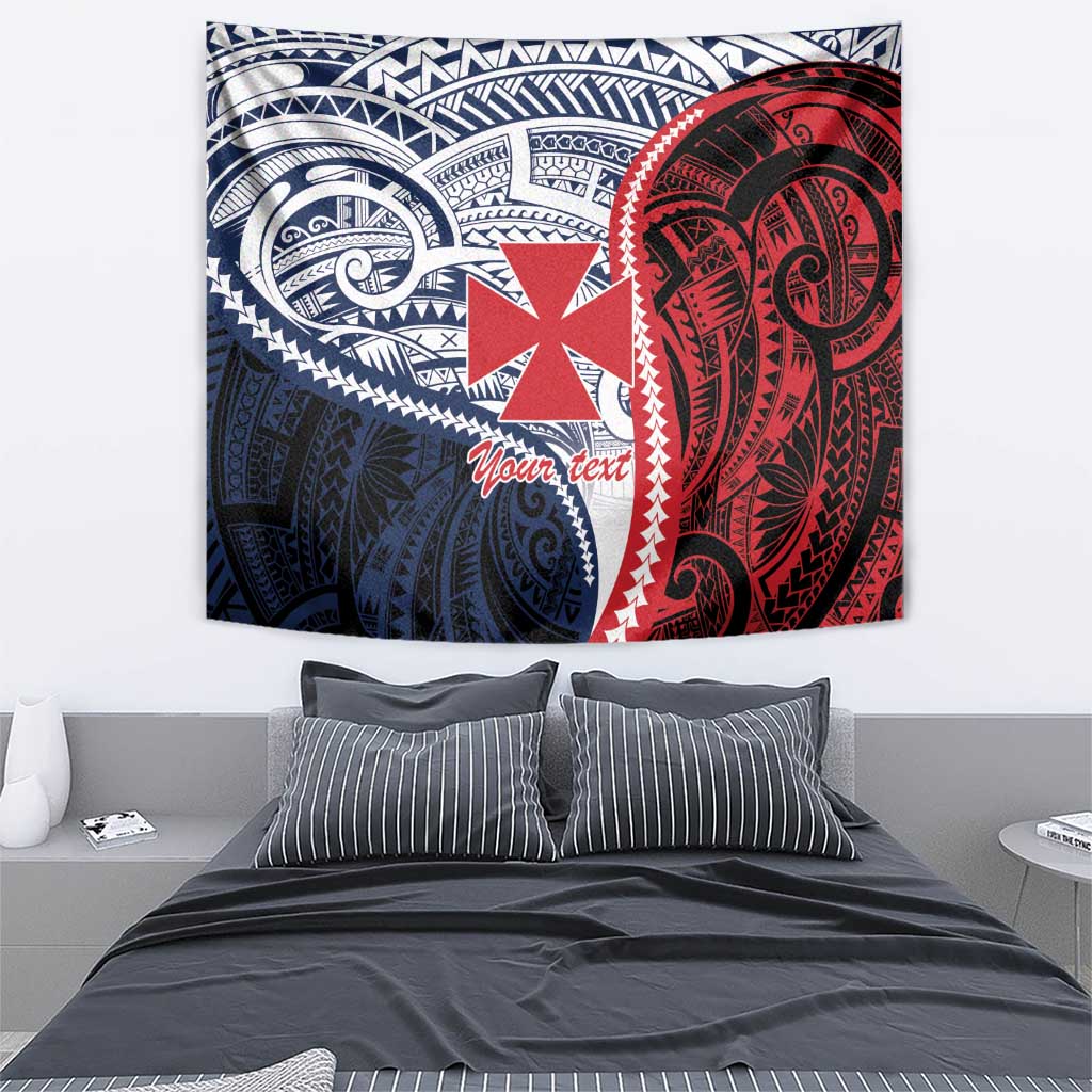 Kingdom of Uvea 1860-1886 Personalized Tapestry Wallis and Futuna Polynesian Tribal Pattern LT9 - Polynesian Pride