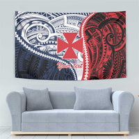 Kingdom of Uvea 1860-1886 Personalized Tapestry Wallis and Futuna Polynesian Tribal Pattern LT9 - Polynesian Pride