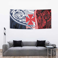 Kingdom of Uvea 1860-1886 Personalized Tapestry Wallis and Futuna Polynesian Tribal Pattern LT9 - Polynesian Pride