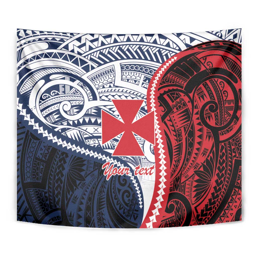 Kingdom of Uvea 1860-1886 Personalized Tapestry Wallis and Futuna Polynesian Tribal Pattern LT9 - Polynesian Pride