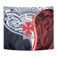 Kingdom of Uvea 1860-1886 Personalized Tapestry Wallis and Futuna Polynesian Tribal Pattern LT9 - Polynesian Pride