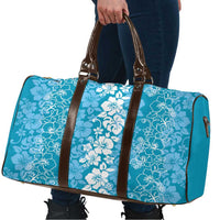 Hawaiian Lei Day Travel Bag Blue Hibiscus Flowers Lei Art LT9 - Polynesian Pride