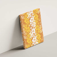 Hawaiian Lei Day Canvas Wall Art Gold Hibiscus Flowers Lei Art LT9 - Polynesian Pride