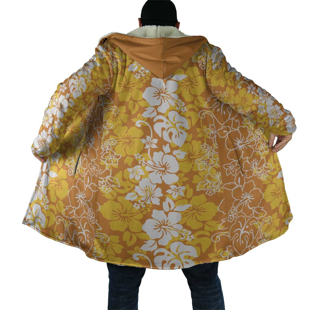 Hawaiian Lei Day Cloak Gold Hibiscus Flowers Lei Art LT9 - Polynesian Pride