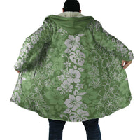 Hawaiian Lei Day Cloak Green Hibiscus Flowers Lei Art LT9 - Polynesian Pride