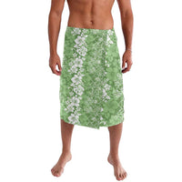 Hawaiian Lei Day Lavalava Green Hibiscus Flowers Lei Art LT9 Green - Polynesian Pride