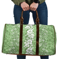 Hawaiian Lei Day Travel Bag Green Hibiscus Flowers Lei Art LT9 Green - Polynesian Pride