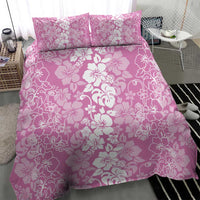 Hawaiian Lei Day Bedding Set Pink Hibiscus Flowers Lei Art LT9 - Polynesian Pride