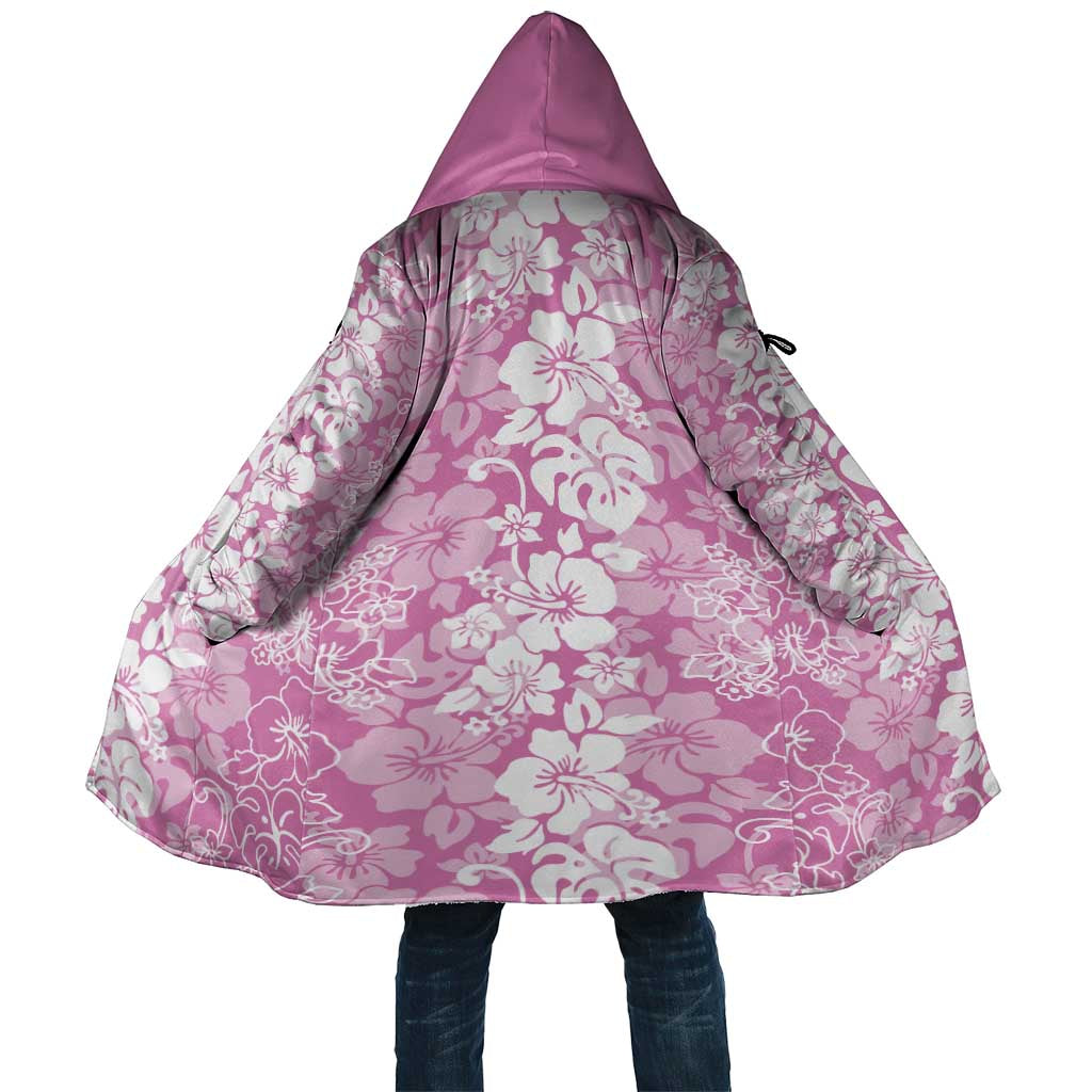 Hawaiian Lei Day Cloak Pink Hibiscus Flowers Lei Art LT9 Unisex Pink - Polynesian Pride