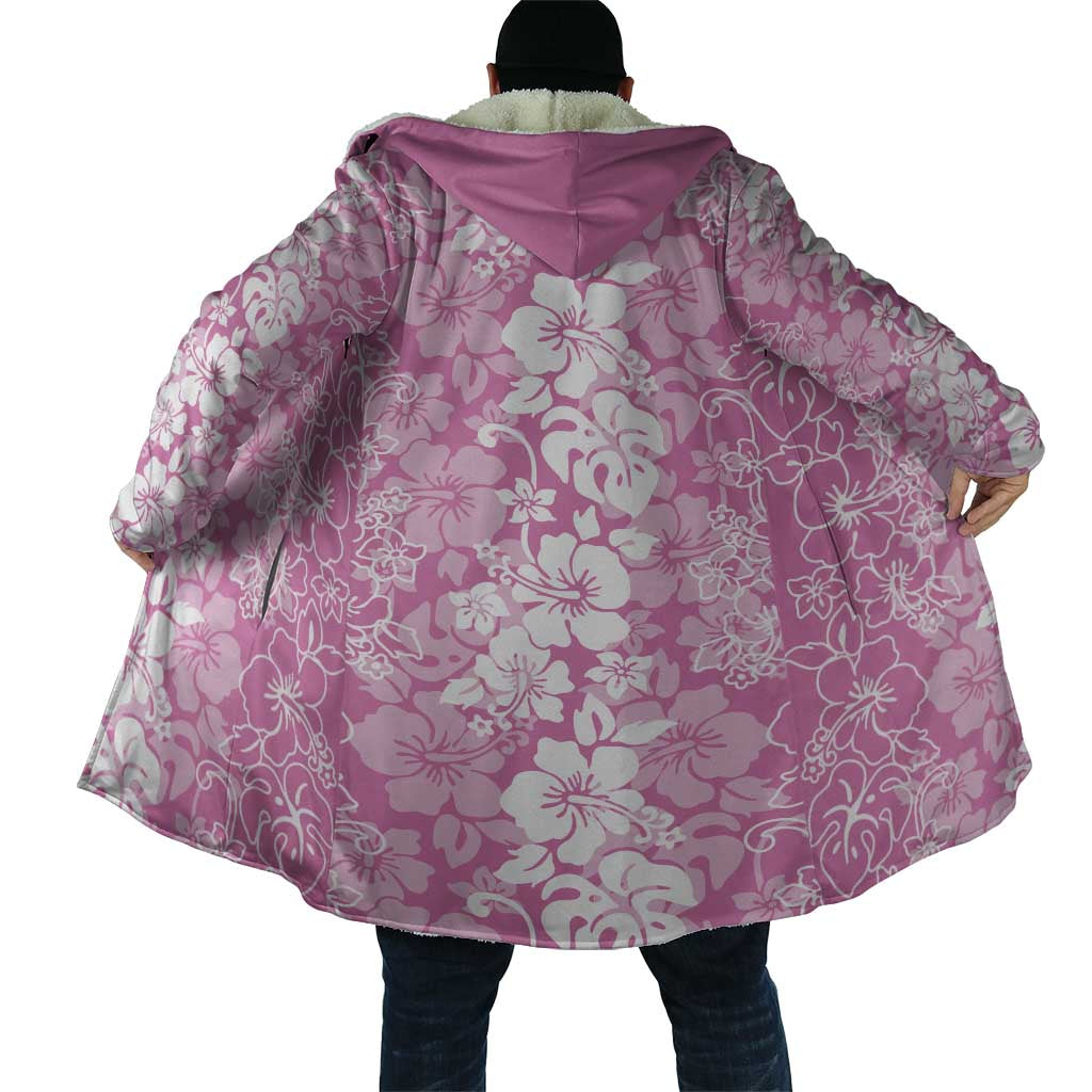 Hawaiian Lei Day Cloak Pink Hibiscus Flowers Lei Art LT9 - Polynesian Pride