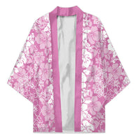 Hawaiian Lei Day Kimono Pink Hibiscus Flowers Lei Art LT9 Unisex Pink - Polynesian Pride