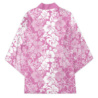 Hawaiian Lei Day Kimono Pink Hibiscus Flowers Lei Art LT9 - Polynesian Pride