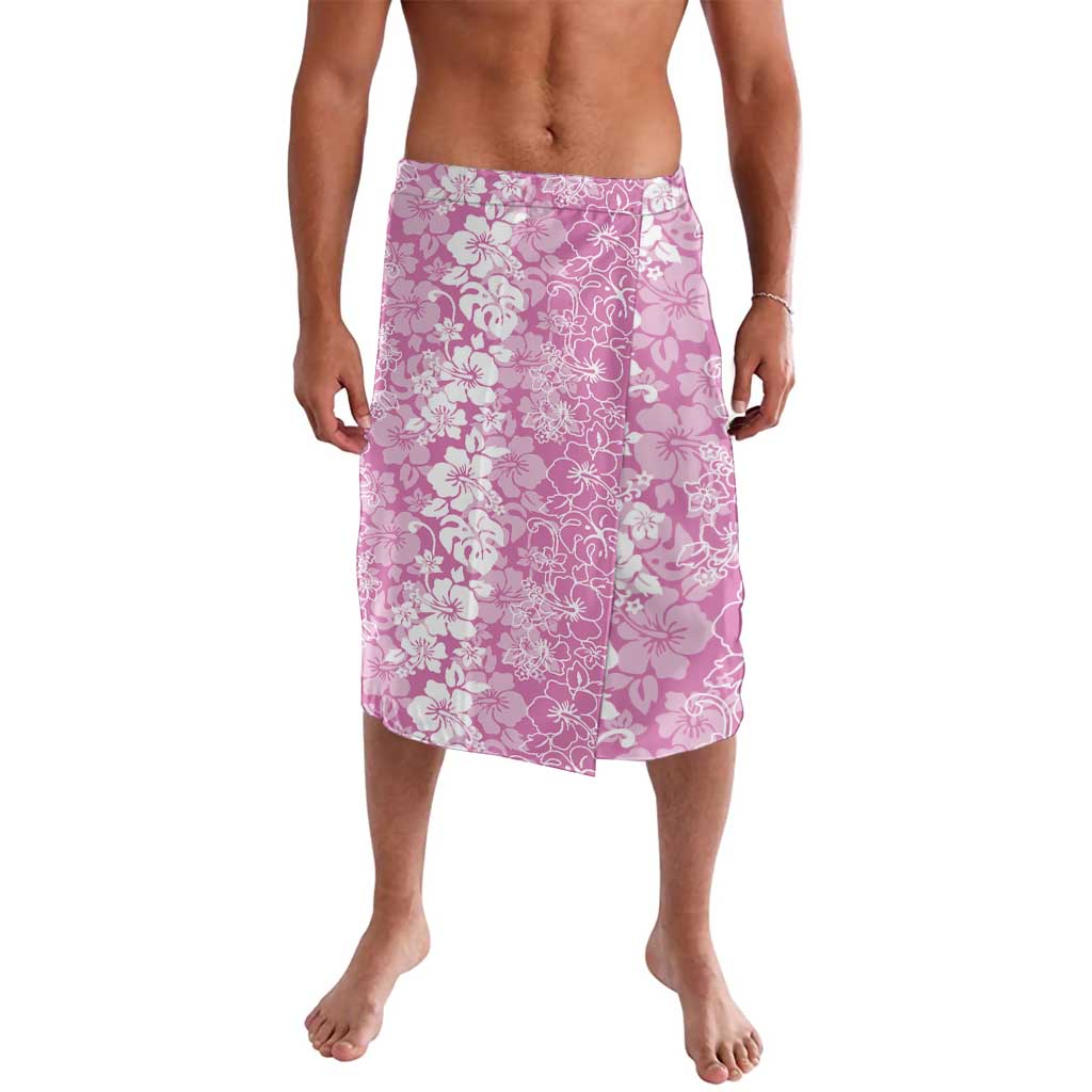 Hawaiian Lei Day Lavalava Pink Hibiscus Flowers Lei Art LT9 Pink - Polynesian Pride