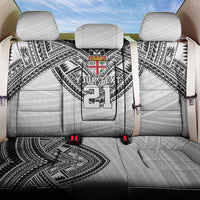 Flying Fijians Pacific Fiji Rugby Custom Back Car Seat Cover Polynesian Pattern LT9 One Size White - Polynesian Pride