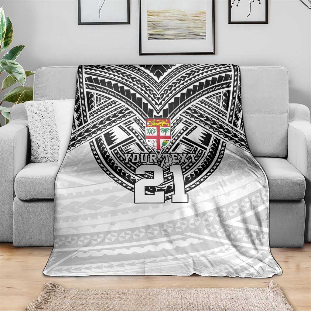 Flying Fijians Pacific Fiji Rugby Custom Blanket Polynesian Pattern LT9 - Polynesian Pride