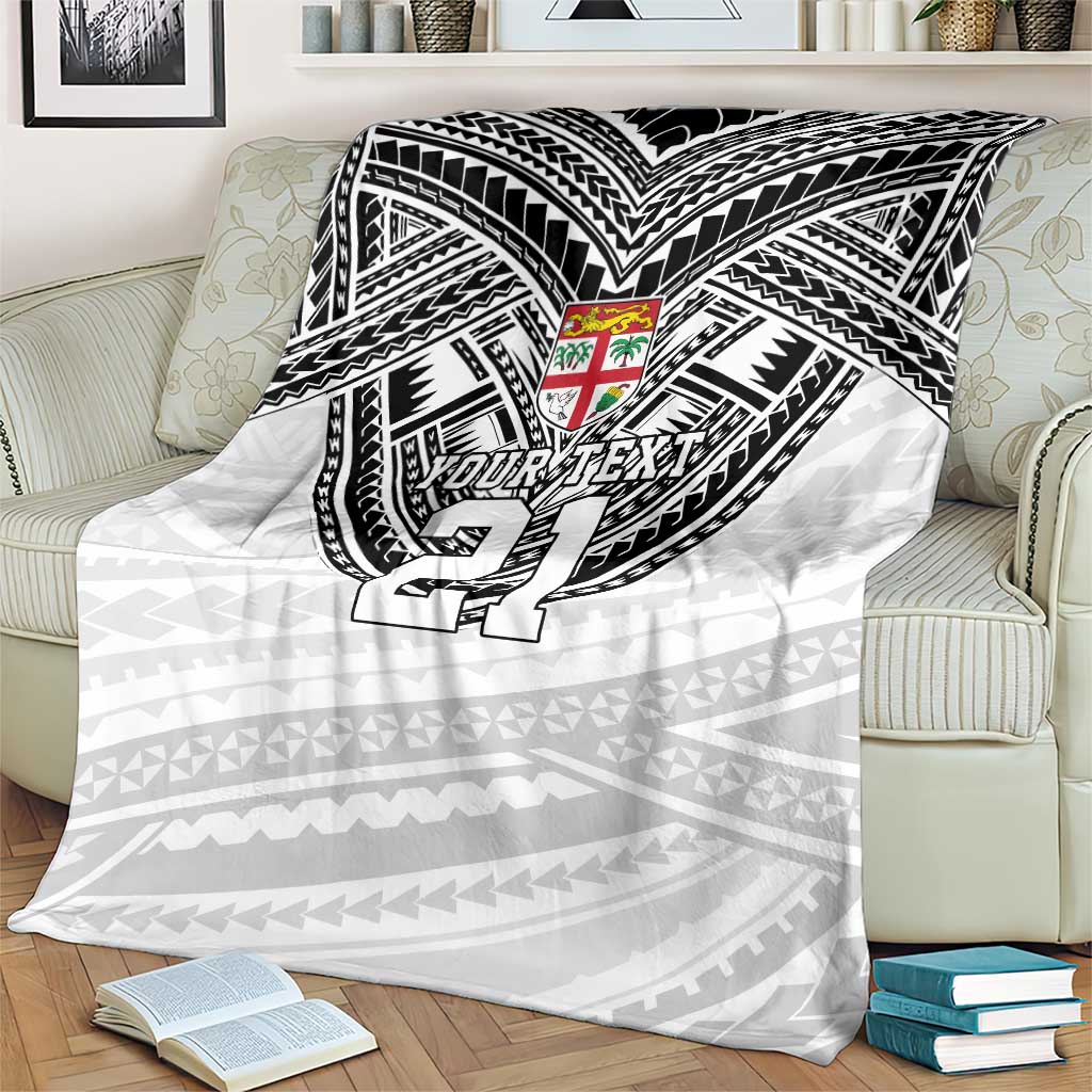Flying Fijians Pacific Fiji Rugby Custom Blanket Polynesian Pattern LT9 - Polynesian Pride