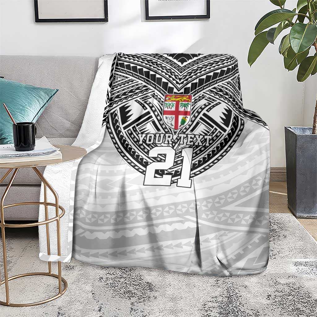 Flying Fijians Pacific Fiji Rugby Custom Blanket Polynesian Pattern LT9 - Polynesian Pride