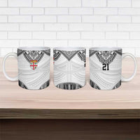 Flying Fijians Pacific Fiji Rugby Custom Ceramic Mug Polynesian Pattern LT9 - Polynesian Pride