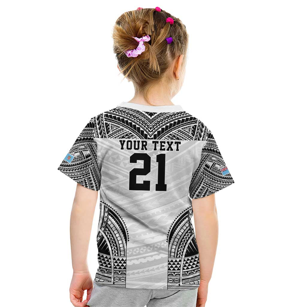 Flying Fijians Pacific Fiji Rugby Custom Kid T Shirt Polynesian Pattern LT9 - Polynesian Pride