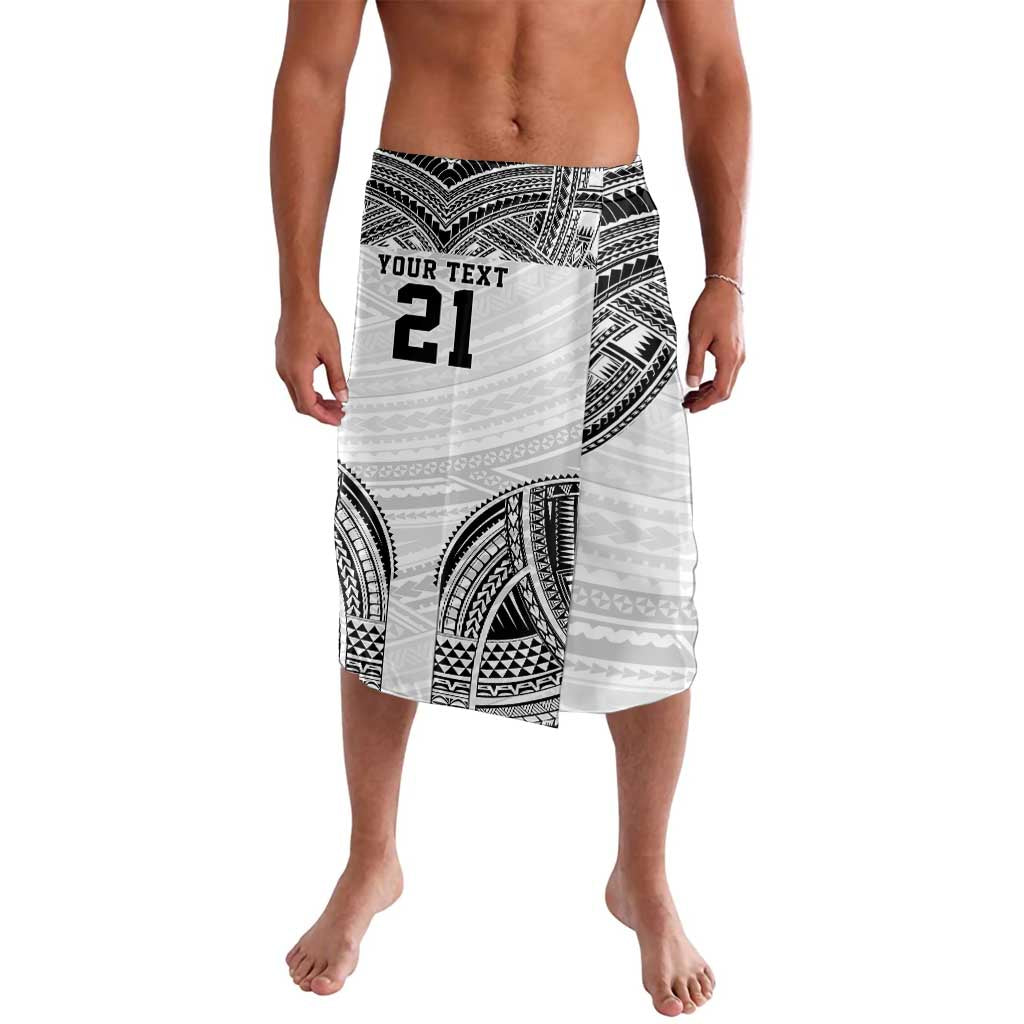 Flying Fijians Pacific Fiji Rugby Custom Lavalava Polynesian Pattern LT9 White - Polynesian Pride