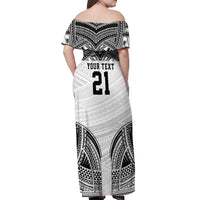 Flying Fijians Pacific Fiji Rugby Custom Off Shoulder Maxi Dress Polynesian Pattern LT9 - Polynesian Pride