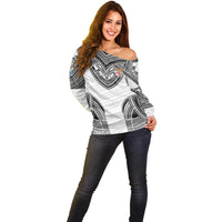 Flying Fijians Pacific Fiji Rugby Custom Off Shoulder Sweater Polynesian Pattern LT9 - Polynesian Pride